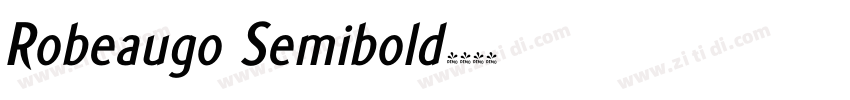 Robeaugo Semibold字体转换